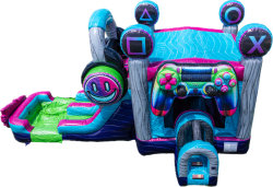 Glitch Gamer Bounce House w/ Slide (Wet/dr)